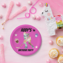 Farbige Hockey-Player-Teller