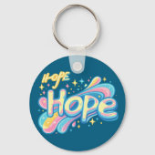 Farbige Hoffnung Graffiti - Y2K Glitzer Ästhetik Schlüsselanhänger (Rückseite)