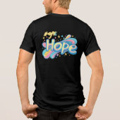 Farbige Hoffnung Graffiti - Y2K Glitzernde Ästheti Tri-Blend Shirt (Rückseite)