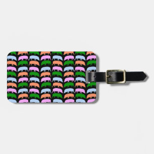 Farbige Hogs Pink Blue Green Orange Custom Gepäckanhänger
