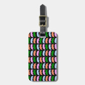 Farbige Hogs Pink Blue Green Orange Custom Gepäckanhänger (Vorderseite vertikal)