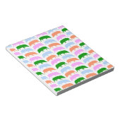 Farbige Hogs Pink Blue Green Orange Notepad Notizblock (angewinkelt)