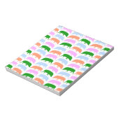 Farbige Hogs Pink Blue Green Orange Notepad Notizblock (Rotiert)