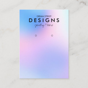 Farbige Holographische Trendy Earring Display Card Visitenkarte