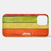 farbige Holzstruktur, 3D-Abbildung3d, abstrakte Case-Mate iPhone Hülle (Rückseite (Horizontal))