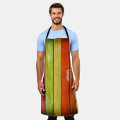 farbige Holzstruktur, 3D-Abbildung3d, abstrakte Schürze (Getragen)