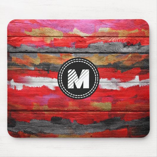 Farbige Holztäfelungen #4 Mousepad (Vorne)