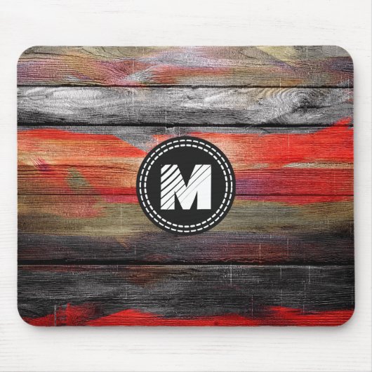 Farbige Holztäfelungen #6 Mousepad (Vorne)