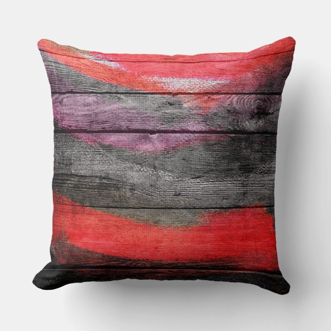 Farbige Holztäfelungen #9 Kissen (Vorderseite)