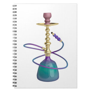 Farbige Hookah mit Goldelementen Notizblock