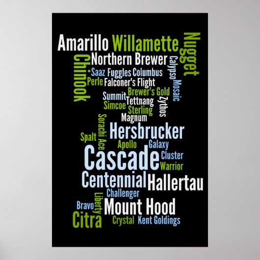 Farbige Hop Varety Poster (Vorne)