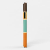 Farbige horizontale Linien im Retrostil Case-Mate iPhone Hülle (Hinten/Rechts)