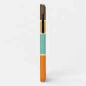 Farbige horizontale Linien im Retrostil Case-Mate iPhone Hülle (Hinten/Links)