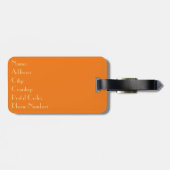 Farbige horizontale Linien im Retrostil Gepäckanhänger (Rückseite horizontal)