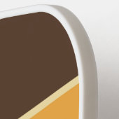 Farbige horizontale Linien im Retrostil Pickleball Schläger (Linke Seite)