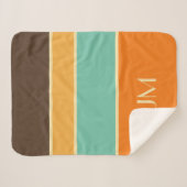 Farbige horizontale Linien im Retrostil Sherpadecke (Vorderseite (Horizontal))