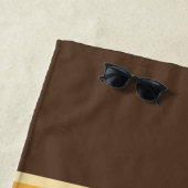 Farbige horizontale Linien im Retrostil Strandtuch (Beispiel)