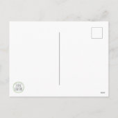 Farbige horizontale Pinselstriche 2025 Feiertagspostkarte (Rückseite)