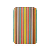 Farbige horizontale Retrostreifen Badematte (Vorderseite Vertikal)