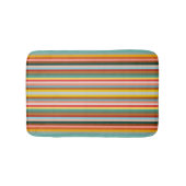 Farbige horizontale Retrostreifen Badematte (Vorderseite)