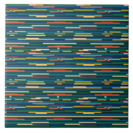 Farbige horizontale Streifen abstrakte Kunst Fliese