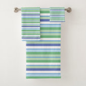 Farbige horizontale Streifen Badhandtuch Set (Insitu)
