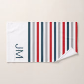 Farbige horizontale Streifen Badhandtuch Set (Handtuch)