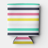 Farbige horizontale Streifen Dosenkühler (Vorderseite)
