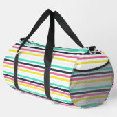 Farbige horizontale Streifen Duffle Bag (Rechte Ecke)