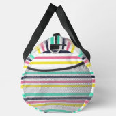 Farbige horizontale Streifen Duffle Bag (Rechts)