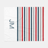 Farbige horizontale Streifen Fleecedecke (Vorderseite (Horizontal))