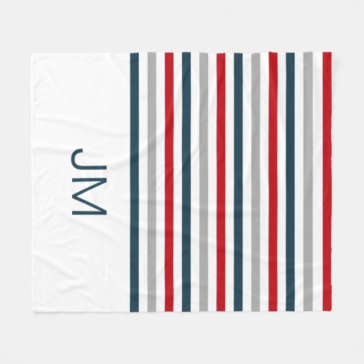 Farbige horizontale Streifen Fleecedecke (Vorderseite (Horizontal))