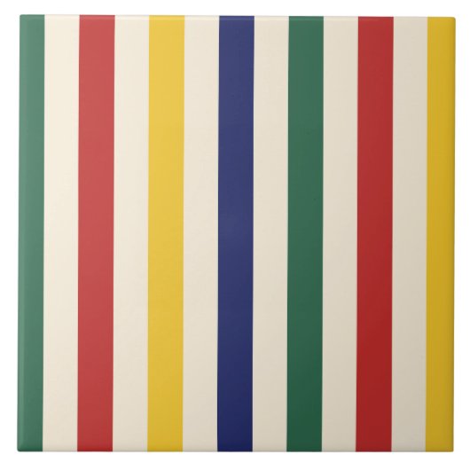 Farbige horizontale Streifen Fliese (Vorderseite)