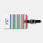 Farbige horizontale Streifen Gepäckanhänger (Vorderseite horizontal)