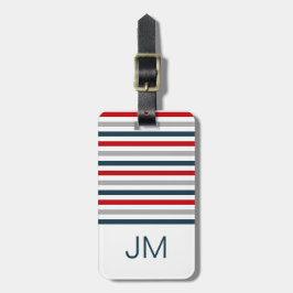 Farbige horizontale Streifen Gepäckanhänger
