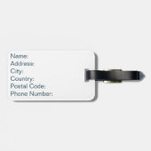 Farbige horizontale Streifen Gepäckanhänger (Rückseite horizontal)