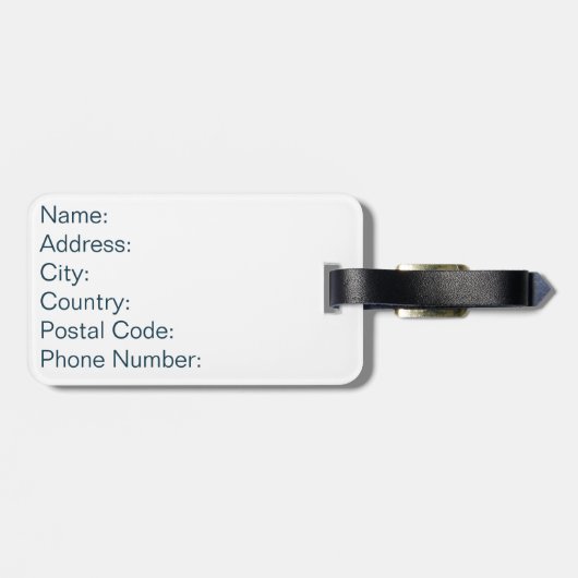 Farbige horizontale Streifen Gepäckanhänger (Rückseite horizontal)