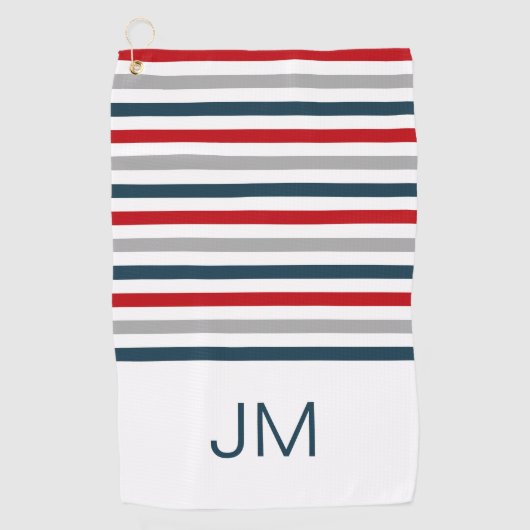 Farbige horizontale Streifen Golfhandtuch (Vorderseite)