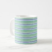 Farbige horizontale Streifen Kaffeetasse (Vorderseite Links)