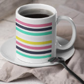 Farbige horizontale Streifen Kaffeetasse