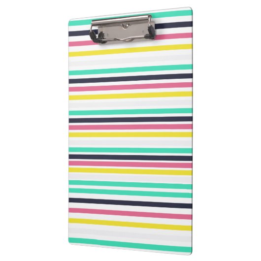 Farbige horizontale Streifen Klemmbrett (Links)
