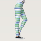 Farbige horizontale Streifen Leggings (Rechts)