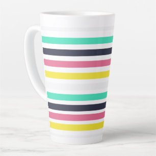 Farbige horizontale Streifen Milchtasse