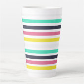 Farbige horizontale Streifen Milchtasse (Vorderseite)