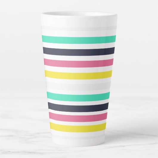 Farbige horizontale Streifen Milchtasse (Vorderseite)