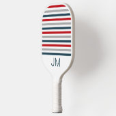 Farbige horizontale Streifen Pickleball Schläger (Links)