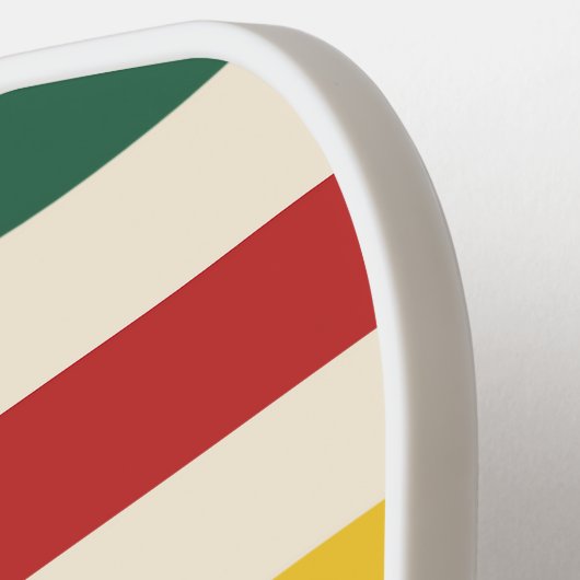 Farbige horizontale Streifen Pickleball Schläger (Linke Seite)