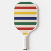 Farbige horizontale Streifen Pickleball Schläger (Rückseite)