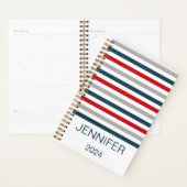 Farbige horizontale Streifen Planer (Anzeige)