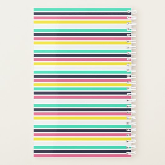 Farbige horizontale Streifen Planer (Rückseite)